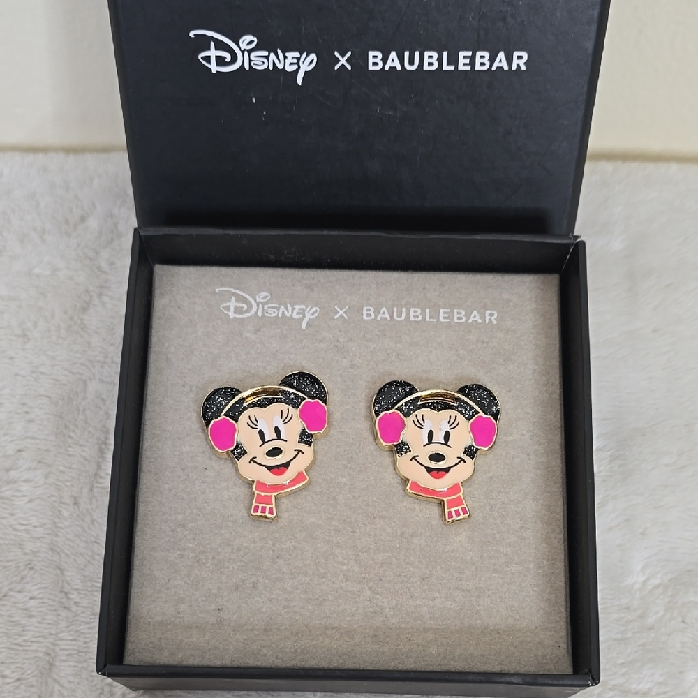 Disney X Baublebar Minnie Mouse Glitter Earrings